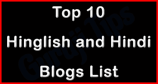Top 10 Hindi and Hinglish Blog List