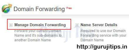 Domain Forward steps in Bigrock