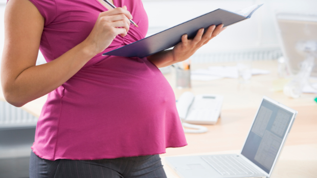 Pregnant Working Woman