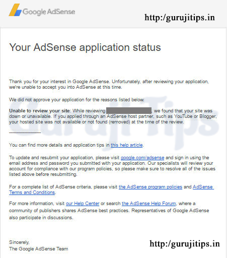 Adsense Email