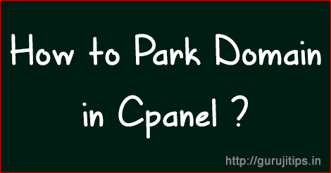 Park Domain in Cpanel