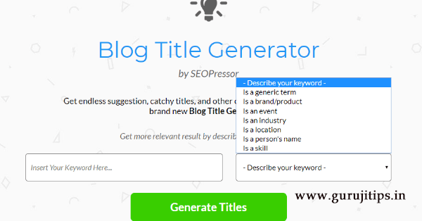seoprocessor blog title generator