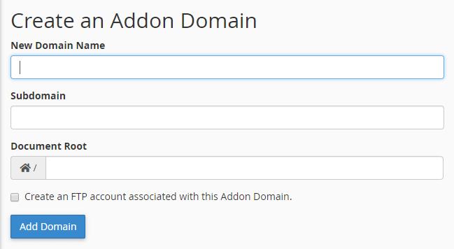 domain addon