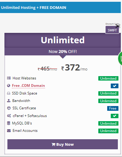 milesweb unlimited hosting plan
