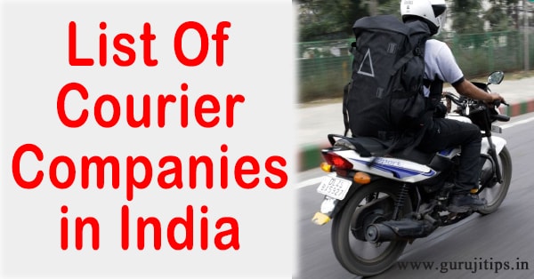 indian courier company list