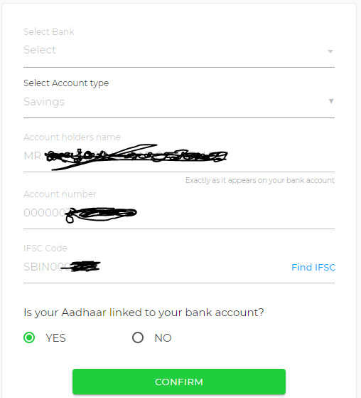 confirm account number