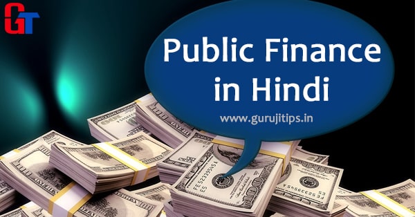 public finance meaning in simple hindi