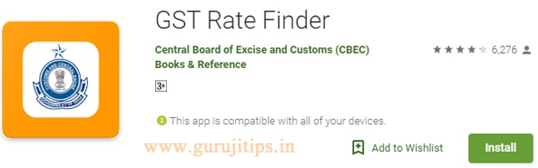 gst rate finder app